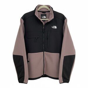 The North Face Men's Black and Mauve Denali Fleece Jacket
